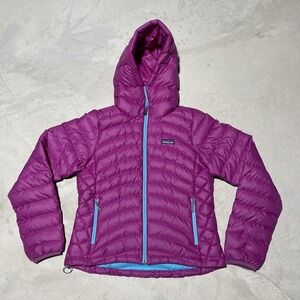 MINT Patagonia Goose Down Coat Puffer Jacket Full Zip Purple Women's SZ Small